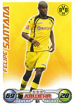 Felipe Santana Borussia Dortmund 2009/10 Topps MA Bundesliga #61